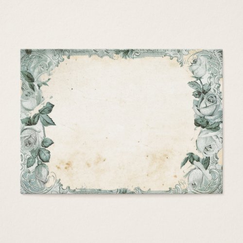 Vintage Rose Frame Business Cards