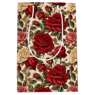Vintage Rose Garden Medium Gift Bag