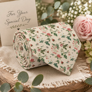 Vintage Rose Garden Neck Tie
