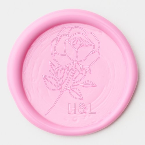 Vintage Rose Garden or Spring Wedding Wax Seal Sticker