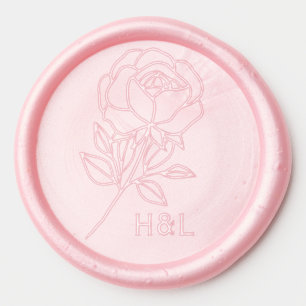 Vintage Rose Garden or Spring Wedding Wax Seal Sticker