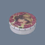 Vintage Rose Girl Candy Tin