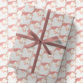 Pink Rose Gold Glitter Christmas Tree Holidays Wrapping Paper