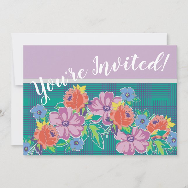Vintage Rose Invitations (Front)
