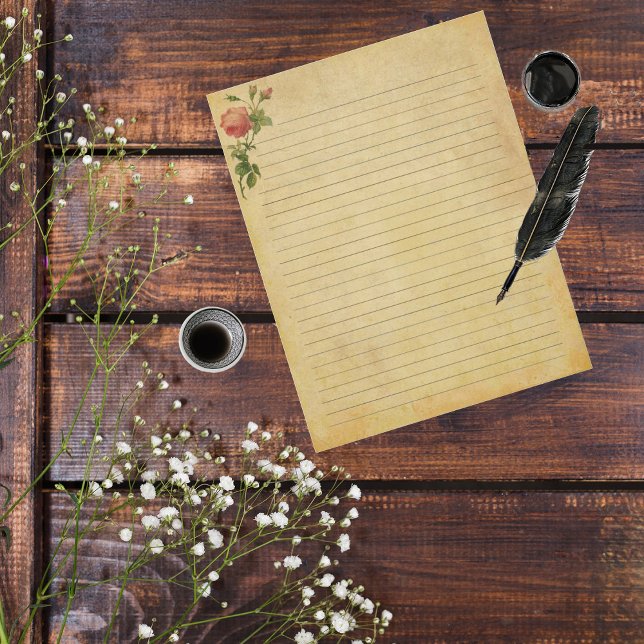 Vintage Rose Journal Paper (Creator Uploaded)