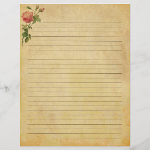 Pen Pal Journal Page Stationery Printable Shabby Chic Notepaper Printable Letter Writing Stationery Paper