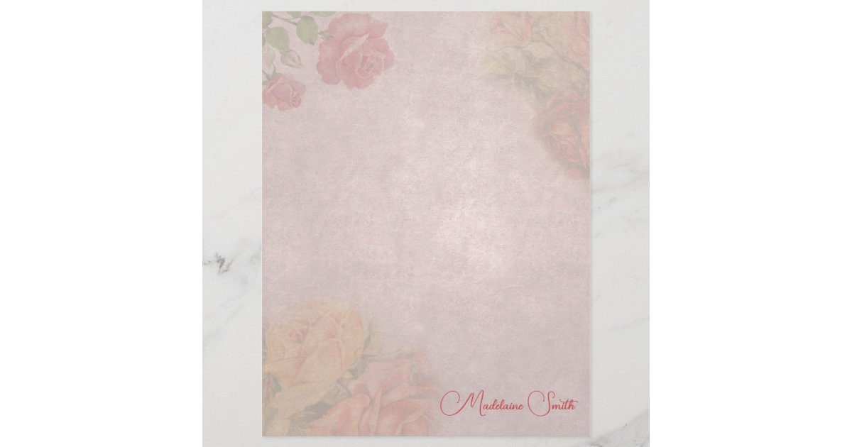 Elegant vintage stationery paper