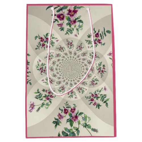 Vintage Rose mandala Medium Gift Bag