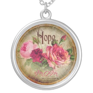 Vintage Rose 'Mom' Necklace necklace
