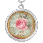 Vintage Rose &#39;mom&#39; Necklace at Zazzle