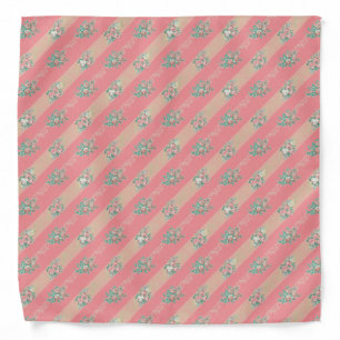 Vintage Rose Pattern - Bandana