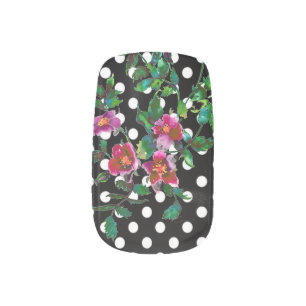Vintage Rose - polka dots Minx Nail Art