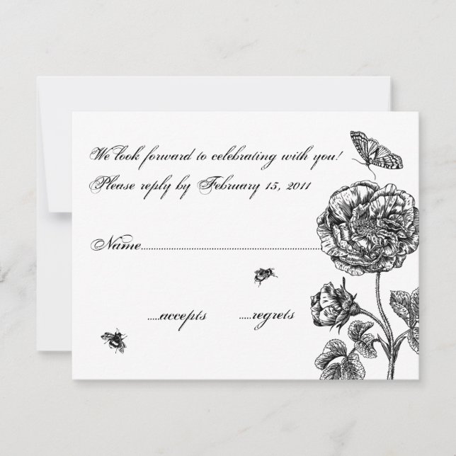 Vintage Rose RSVP (Front)