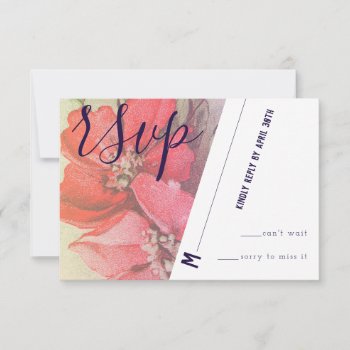 Vintage Rose Rsvp Card by BUFF_Designs at Zazzle