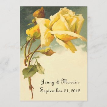 Vintage Rose Save The Date by itsyourwedding at Zazzle