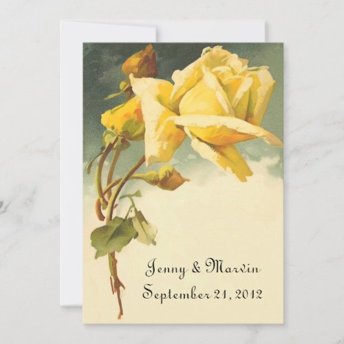 Vintage Rose Save the Date
