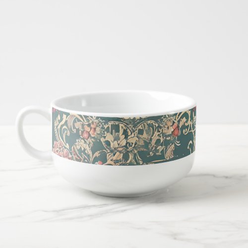 Vintage Rose Soup Mug