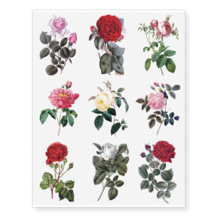 Vintage Rose Tattoos