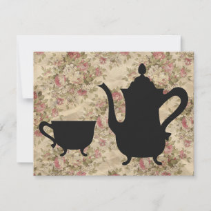 Vintage Rose Tea Party Invitation
