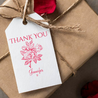Vintage Rose Thank You Stamp