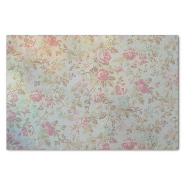 Vintage Rose Tissue Paper | Zazzle.com