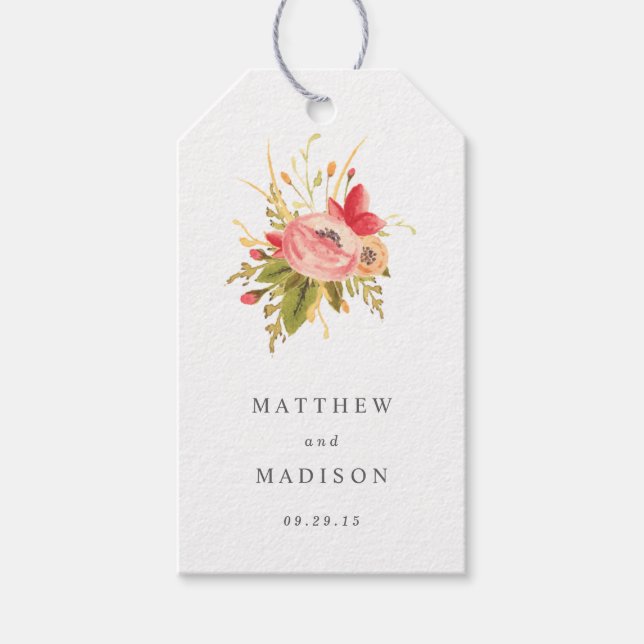 Vintage Rose | Wedding Gift Tags (Front)