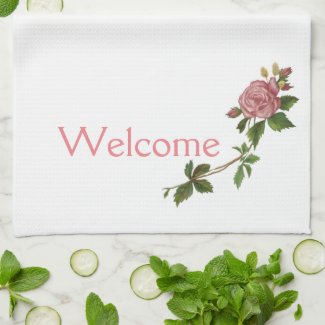 Vintage Rose Welcome Towel