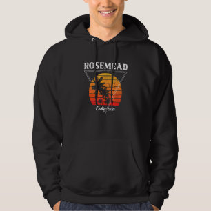 Vintage Rosemead California Palm Trees CA Retro Hoodie