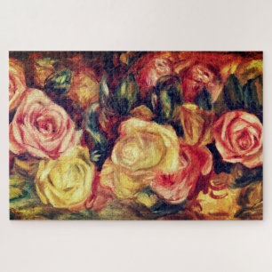 Vintage Roses (1912) by Pierre-Auguste Renoir Jigsaw Puzzle