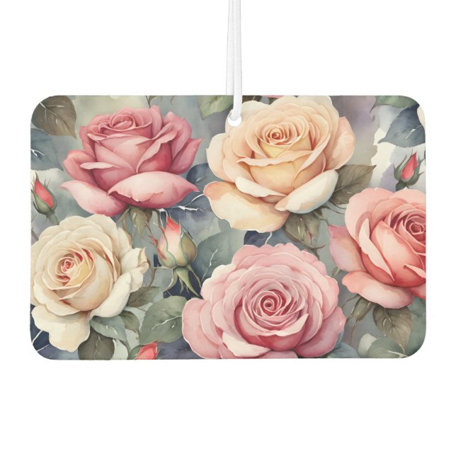 Vintage roses air freshener (Front)