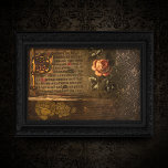 Vintage Roses and Ancient Text Decoupage Tissue Paper<br><div class="desc">Haunting and spooky vintage ephemera featuring single rose,  ancient Latin illuminated manuscript text on old parchment,  engraved roses and handwritten script on grungy gold damask background.</div>