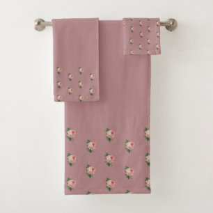 Vintage Roses Bath Towel Set