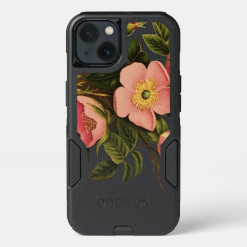 Vintage Roses Beautiful Pink Botanical iPhone 13 Case