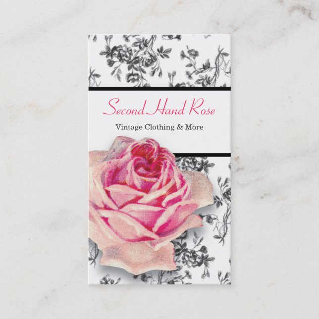 Vintage Roses Business Card (Front)