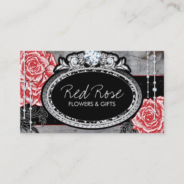 Vintage Roses Business Cards (Front)