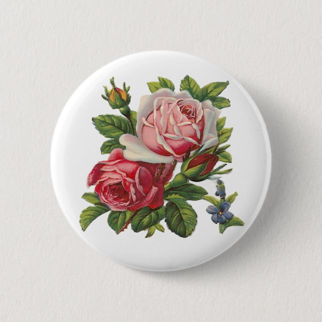 VINTAGE ROSES BUTTON (Front)