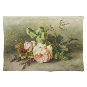 Vintage Roses by Margaretha Roosenboom Cloth Placemat