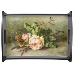 Vintage Roses by Margaretha Roosenboom Serving Tray