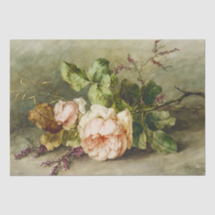 Vintage Roses by Margaretha Roosenboom Tissue Paper