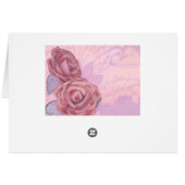 Vintage roses, card (Back Horizontal)