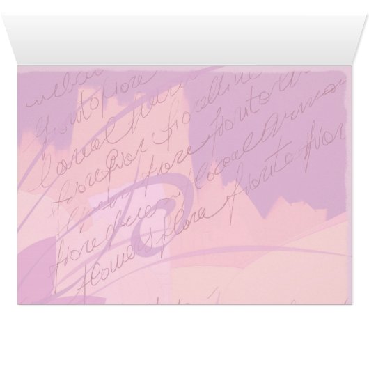 Vintage roses, card (Inside Horizontal (Bottom))