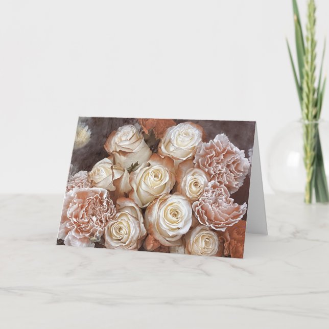 Vintage roses card (Front)