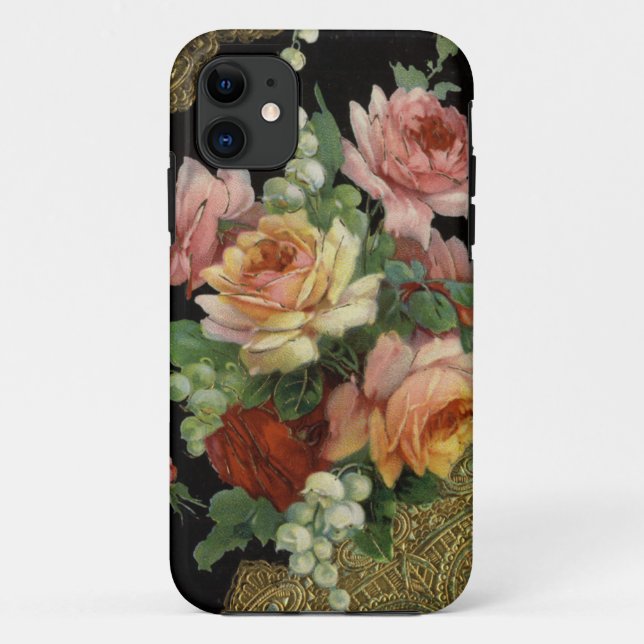 Vintage Roses Case-Mate iPhone Case (Back)