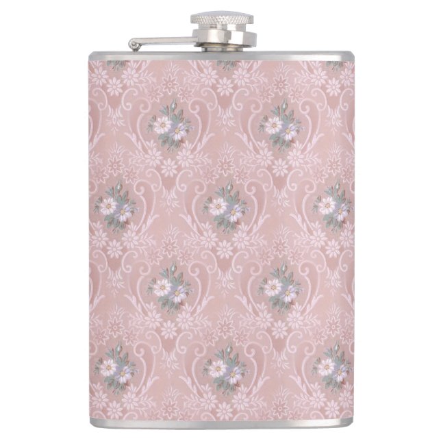 Vintage Roses Flask (Front)