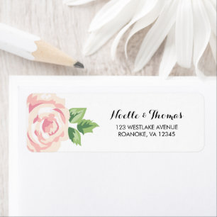 Vintage Roses Floral Label