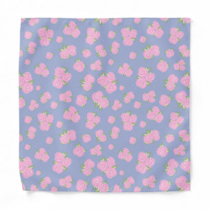 Vintage roses floral pattern bandana