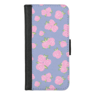 Vintage roses floral pattern iPhone 8/7 wallet case