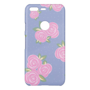 Vintage roses floral pattern uncommon google pixel case