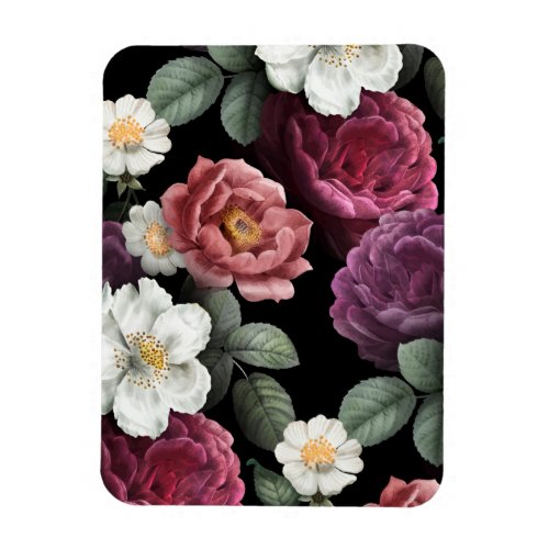 Vintage Roses Illustration Art Magnet