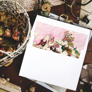 Vintage Roses in a vase, Van Gogh Art Envelope Liner